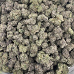 White Zerbet Flower Bin